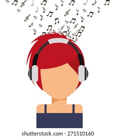 music icon design, vector illustration eps10 graphic 