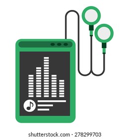 music icon design, vector illustration eps10 graphic 