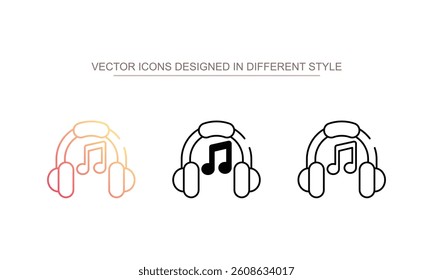 Music icon design with white background stock illustration