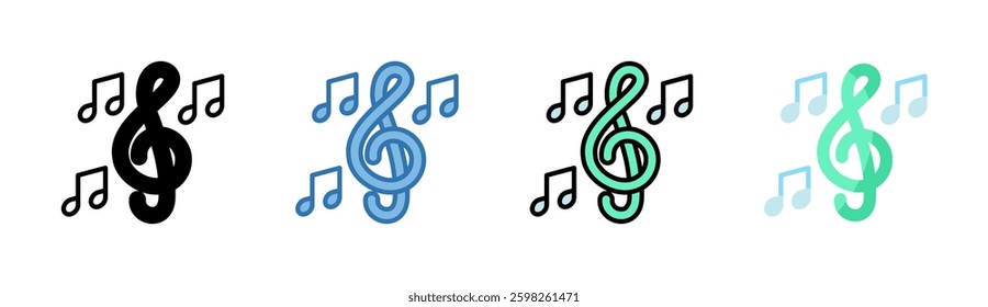 Music Icon Element For Design