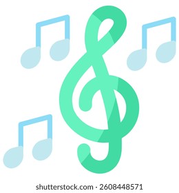 Music Icon Element For Design