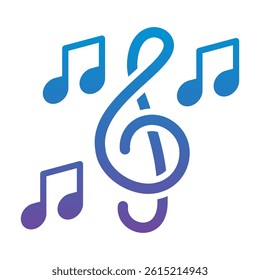 Music Icon Element For Design