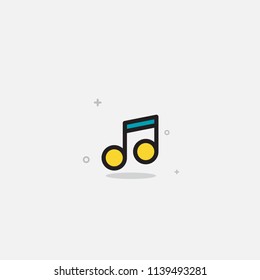 Music Icon Flat Design