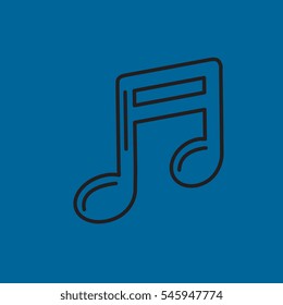 music icon flat disign