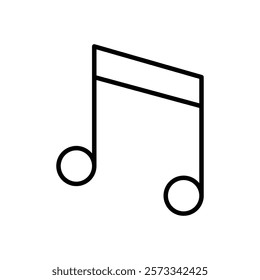 Music icon Flat fill set collection