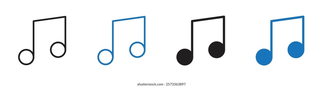 Music icon Flat line symbol