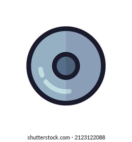 a music icon with flat style. suitable for music and art design
