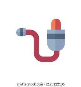 a music icon with flat style. suitable for music and art design
