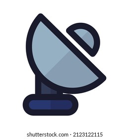 a music icon with flat style. suitable for music and art design