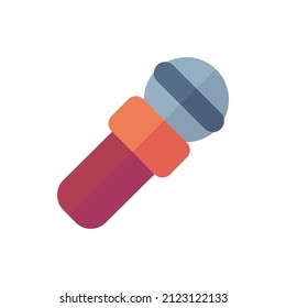 a music icon with flat style. suitable for music and art design