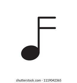 Music icon flat vector template design trendy