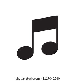 Music icon flat vector template design trendy