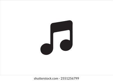 music icon. flat web icon vector illustration on white background.