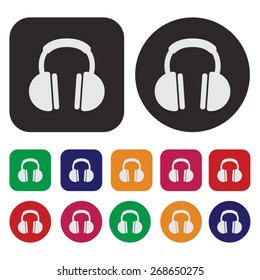 Music icon / headphones icon