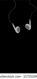 music icon headset earphone .headphone