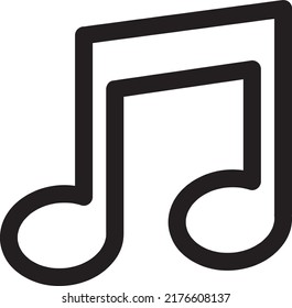 music icon illustration on white background.eps
