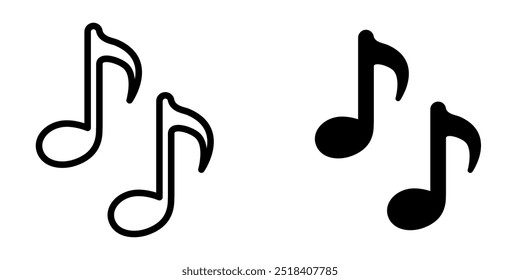 Music icon illustration vector design template