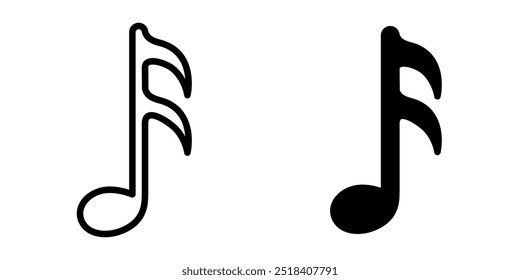 Music icon illustration vector design template