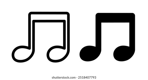 Ícone de música ilustração vetor modelo de design