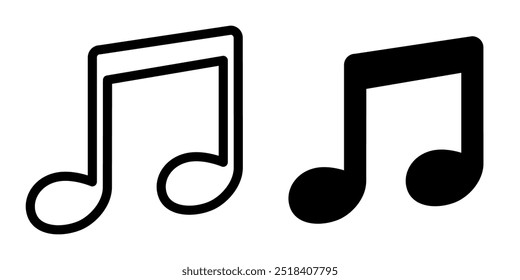 Music icon illustration vector design template