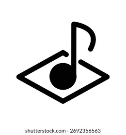 Music icon illustration vector design template