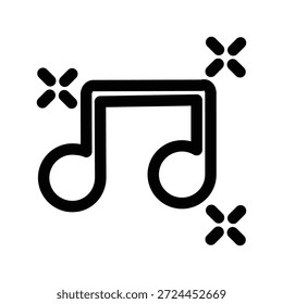 Ícone de música ilustração vetor modelo de design