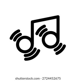 Ícone de música ilustração vetor modelo de design