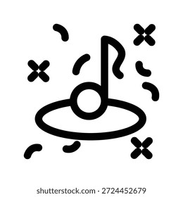 Music icon illustration vector design template