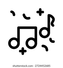 Icono de música ilustración Vector diseño Plantilla
