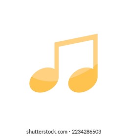 Music icon Illustration vector template eps 10 flat design
