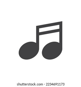 Music icon Illustration vector template eps 10 flat design