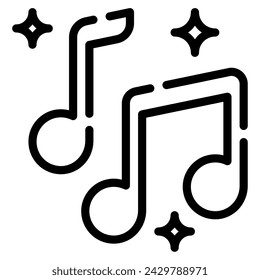 Music icon illustration for web, app, infographic, etc