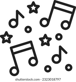 Music Icon image. Suitable for mobile application.