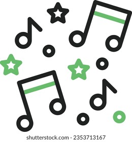 Music Icon image. Suitable for mobile application.