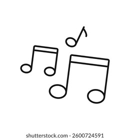 music icon isolated. simple vector icon on white background