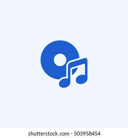 music icon, isolated, white background