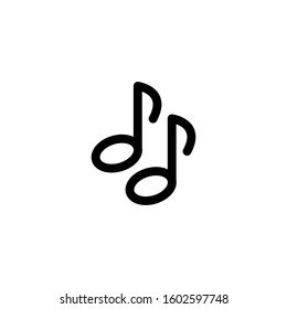 Music icon. Line design template