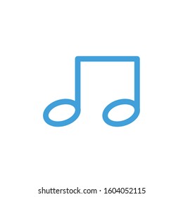 Music icon. Line design template