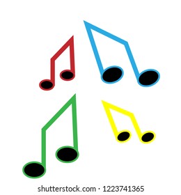Music icon logo