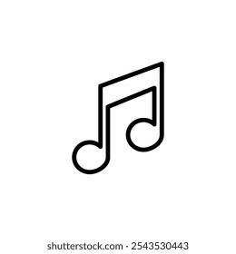 Music icon logo design. note music sign and symbol