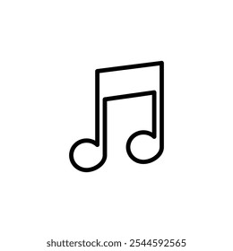 Music icon logo design. note music sign and symbol