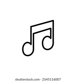 Music icon logo design. note music sign and symbol