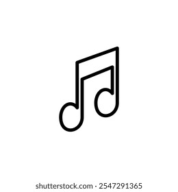 Music icon logo design. note music sign and symbol