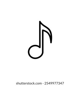 Music icon logo design. note music sign and symbol