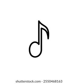 Music icon logo design. note music sign and symbol