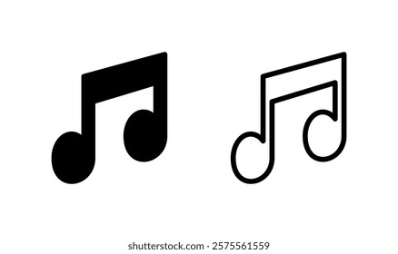 Music icon logo design. note music sign and symbol