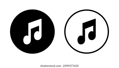 Music icon logo design. note music sign and symbol