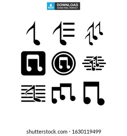 music icon or logo isolated sign symbol vector illustration - Collection of high quality black style vector icons
