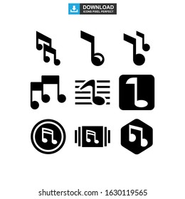 music icon or logo isolated sign symbol vector illustration - Collection of high quality black style vector icons

