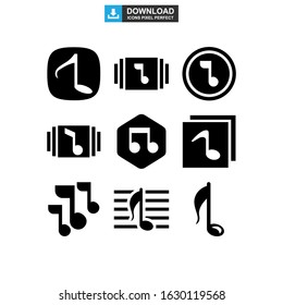 music icon or logo isolated sign symbol vector illustration - Collection of high quality black style vector icons
